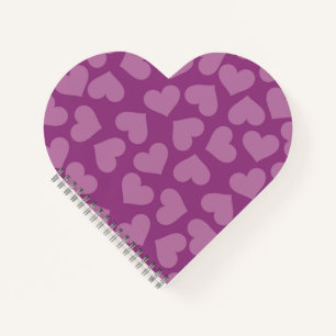 PURPLE HEARTS NOTEBOOK