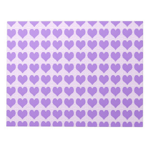 Purple Hearts Notepad