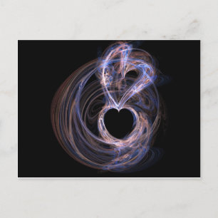 Purple Hearts Postcard