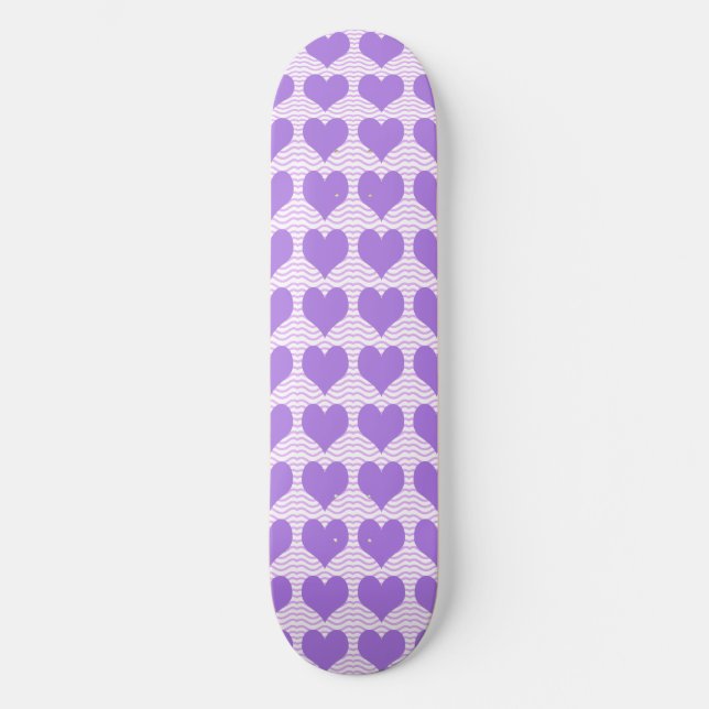 Purple Hearts Skateboard (Front)