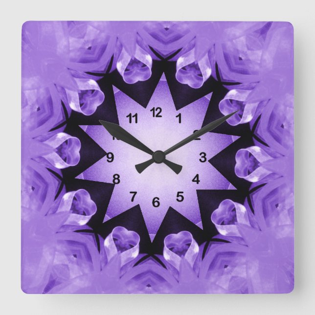Purple Hearts_Wall Clock (Front)