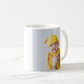 Purple Hearts Will You Be My Godparents Poem Photo Coffee Mug (Front Right)
