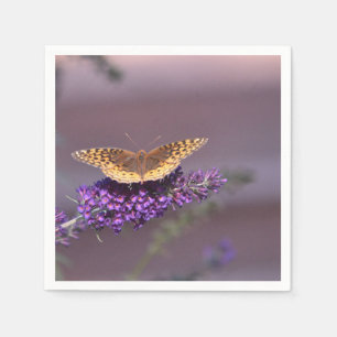 Purple Heaven Butterfly Napkin