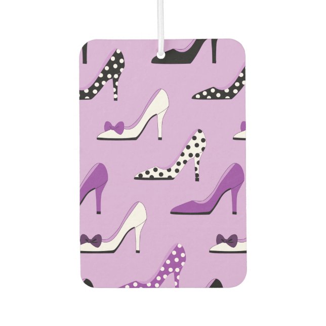 Purple Heels Car Air Freshener (Front)