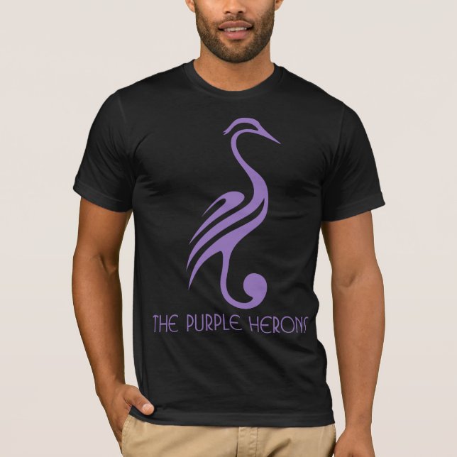 Purple Herons T-Shirt (dark) (Front)