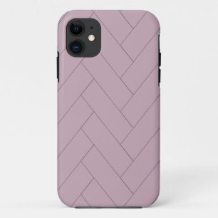 Purple Herringbone iPhone 11 Case