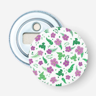 Purple Hibiscus Bottle Opener