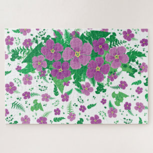 Purple Hibiscus Jigsaw Puzzle