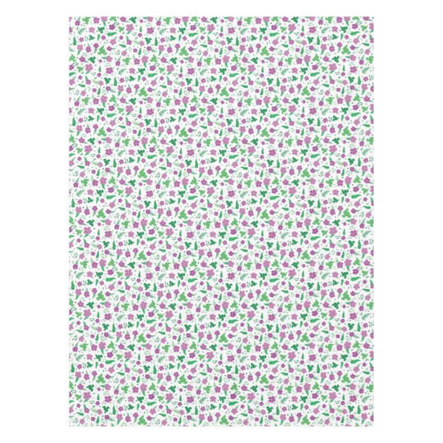 Purple Hibiscus Tablecloth (Front)