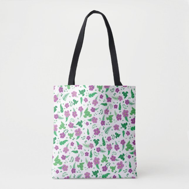 Purple Hibiscus Tote Bag (Front)