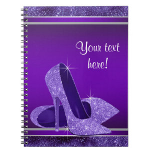 Purple High Heel Guest Book