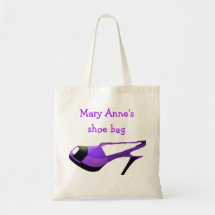 Purple High Heel Protective Shoe Bag