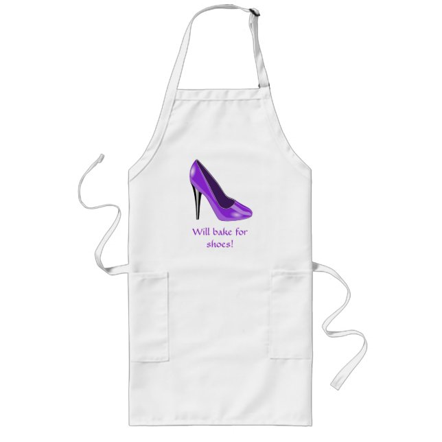 Purple High Heel Shoe Apron (Front)