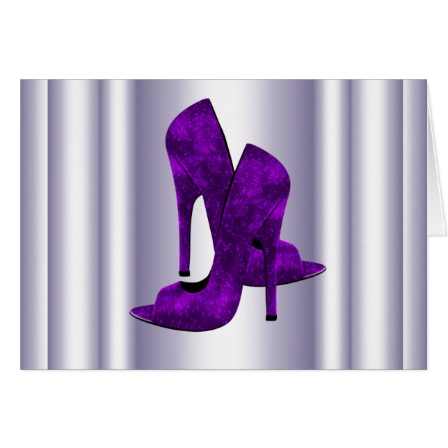 Purple High Heel Shoes (Front Horizontal)