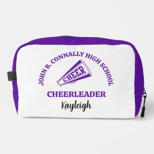 Purple High School Cheerleader Personalised Dopp Kit
