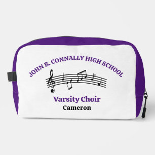 Purple High School Choir Personalised Dopp Kit