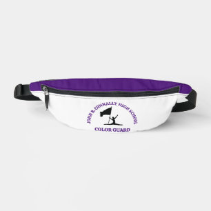 Purple High School Colour Guard Personalised Bum Bags