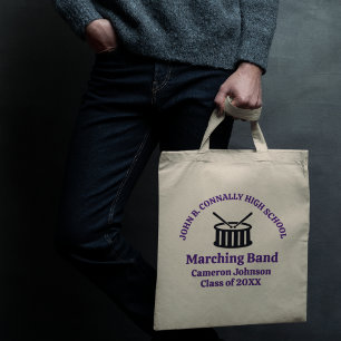 Purple High School Marching Band Customisable Tote Bag