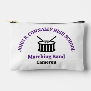 Purple High School Marching Band Personalised Accessory Pouch