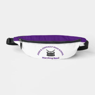 Purple High School Marching Band Personalised Bum Bags