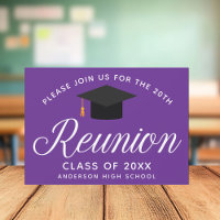Purple High School Reunion Custom Party