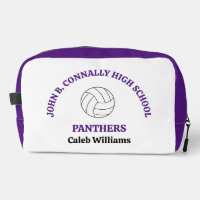 Purple High School Volleyball Player Personalised