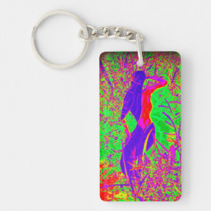 purple hippie mermaid key ring
