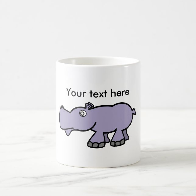 Purple hippo coffee mug (Center)