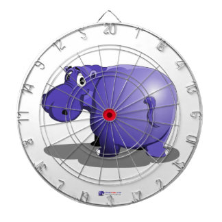 Purple Hippo Dart Board