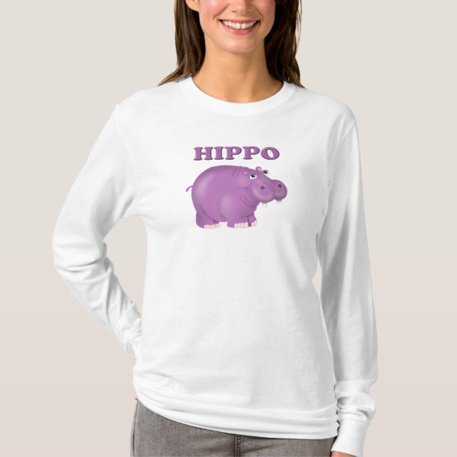 Purple Hippo T-Shirt (Front)