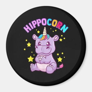 Purple HippoCorn Hippo Corn Hippopotamus Lover Magnet