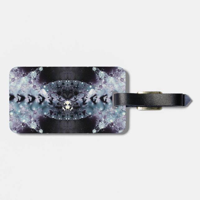 Purple Hole Luggage Tag (Back Horizontal)