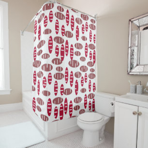 Purple Holey Ovals  Shower Curtain
