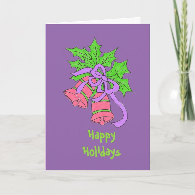 Purple Holiday Card (Front)