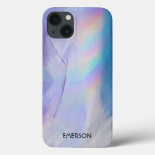 Purple Holographic Foil Rainbow iPhone 13 Case