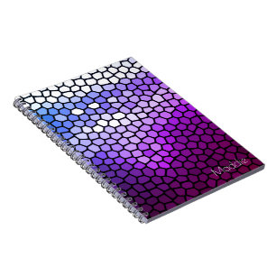 Purple honeycomb notebook
