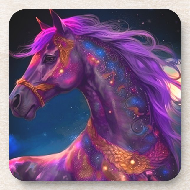 Purple Horse Coaster (Front)