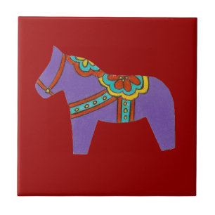 Purple Horse Tile