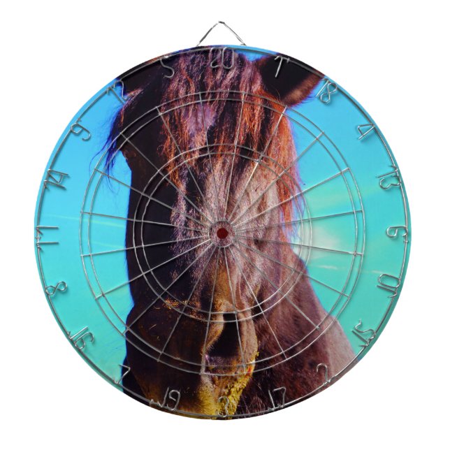 Purple Horse w/ Green Mouth Dartboard (Front)