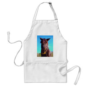 Purple Horse w/ Green Mouth Standard Apron