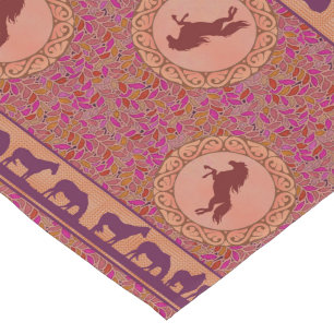 Purple Horses Table Runner