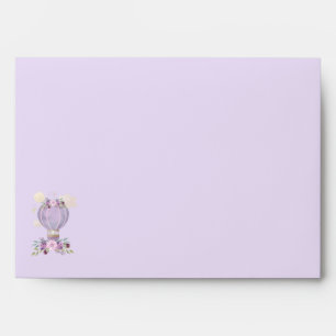 Purple hot air balloon with elephant envelope