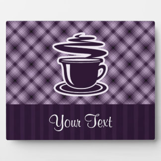 Purple Hot Coffee Plaque