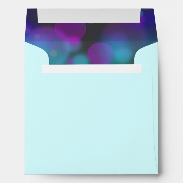 Purple Hot Pink Teal Blue Envelopes (Back (Bottom))