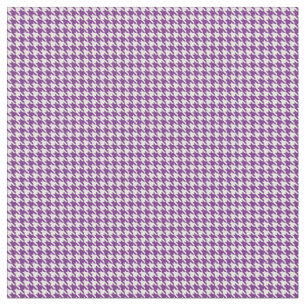 Purple Houndstooth Abstract Fabric