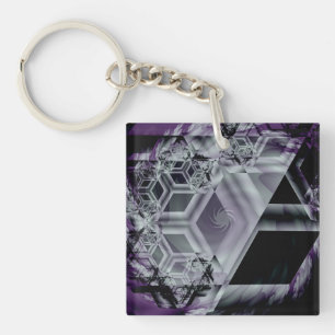 Purple Hue Acrylic Keychain