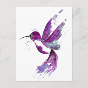 Purple Hummingbird Postcard