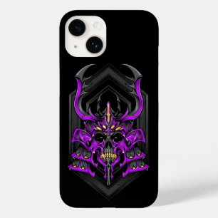 Purple Hunter Samurai Skull Case-Mate iPhone 14 Case