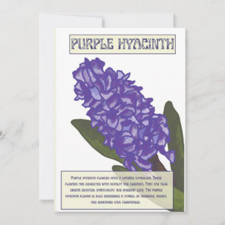 Purple Hyacinth Holiday Card