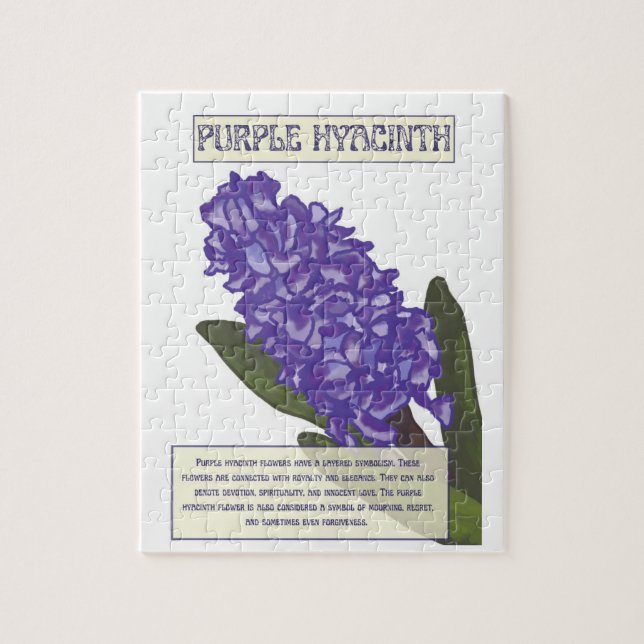 Purple Hyacinth Puzzle (Vertical)